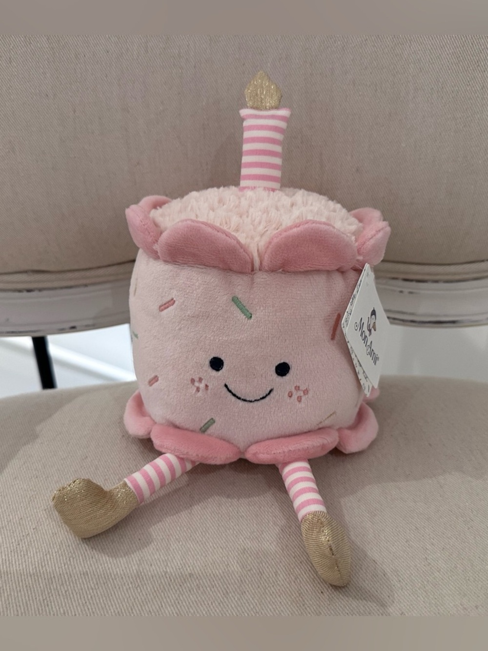 🤍 Mon Ami Designs Pink Stuffed Birthday Cake Pink NWT